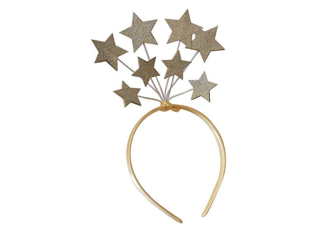 Ginger Ray Gold Star Christmas Headband