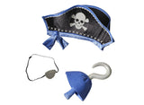 Ginger Ray Pirate Hat, Eye-Patch and Hook Set