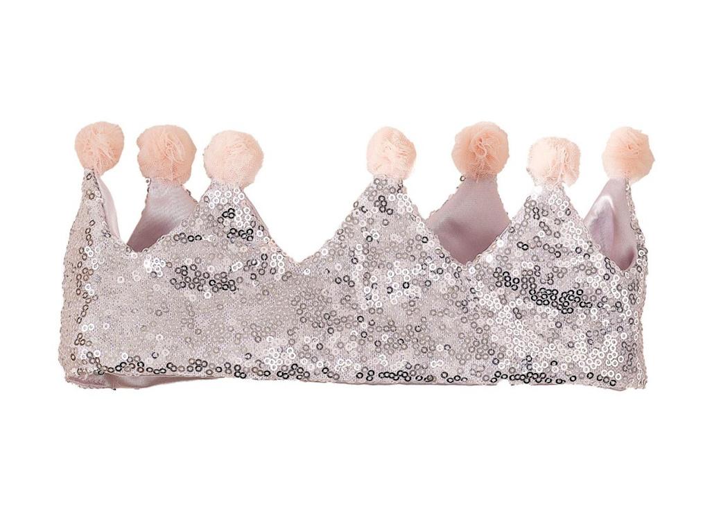 Ginger Ray Silver Sequin Princess Crown