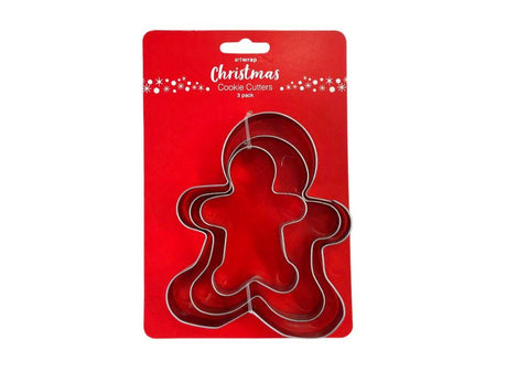 Gingerbread Man Cookie Cutters 3pce