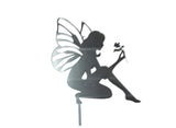 Fairy Cake Topper (Girl) - Silver