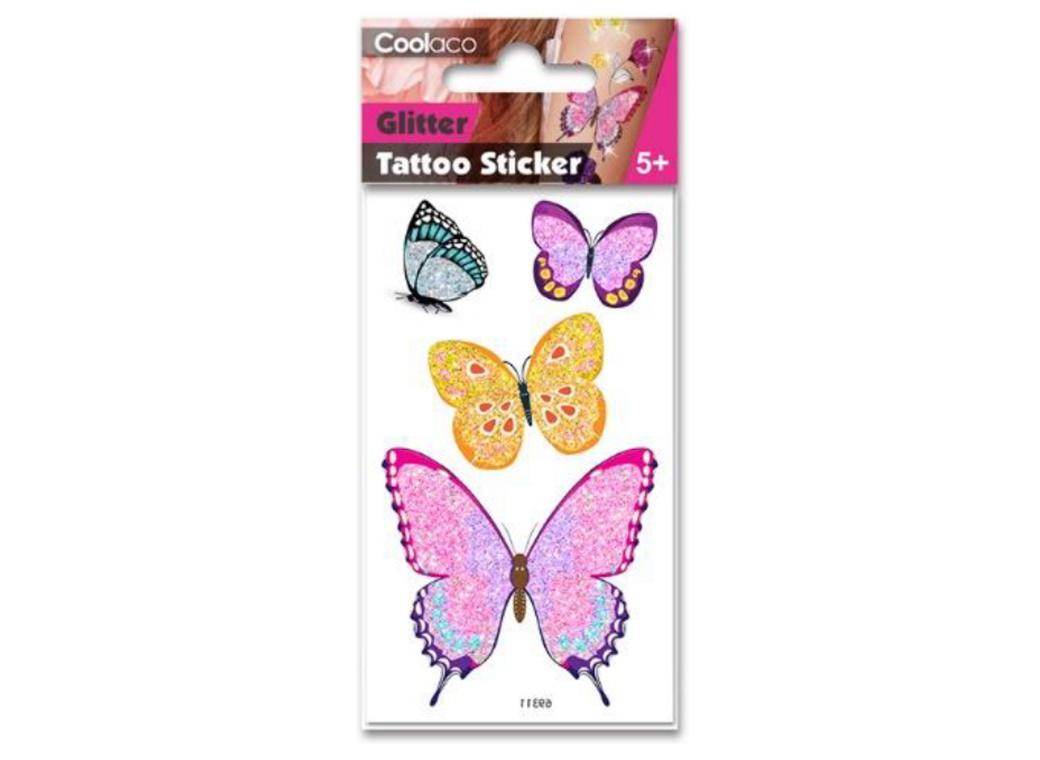 Glitter Temporary Tattoos - Butterflies