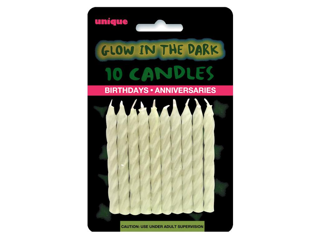 Glow in the Dark Candles 10pk