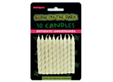 Glow in the Dark Candles 10pk