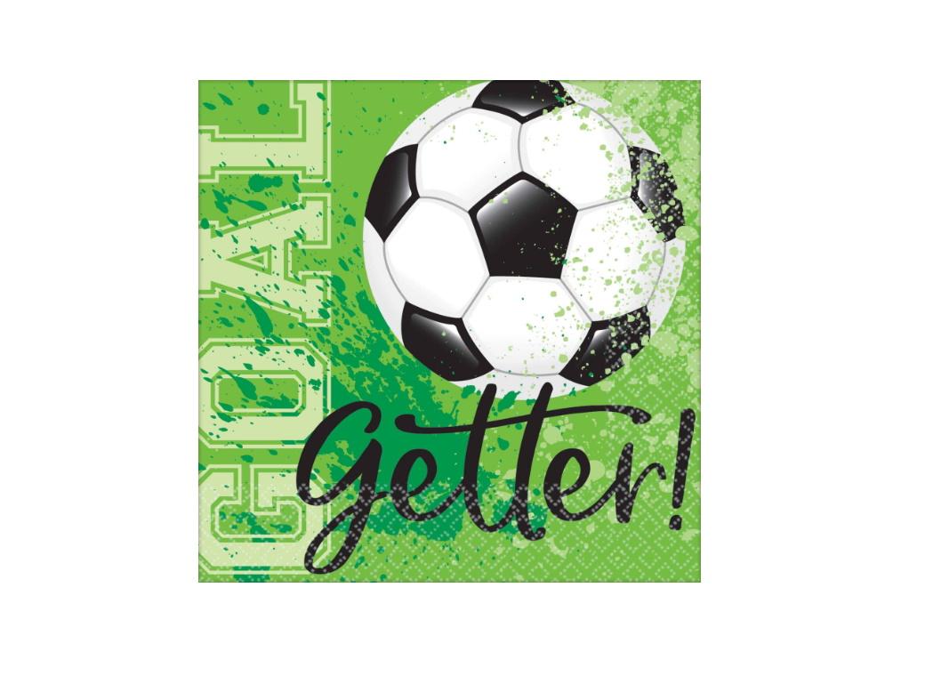 Goal Getter Soccer Beverage Napkins 36pk