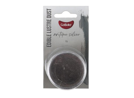 GoBake Edible Lustre Dust - Antique Silver