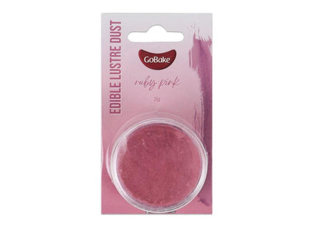 GoBake Edible Lustre Dust - Ruby Pink