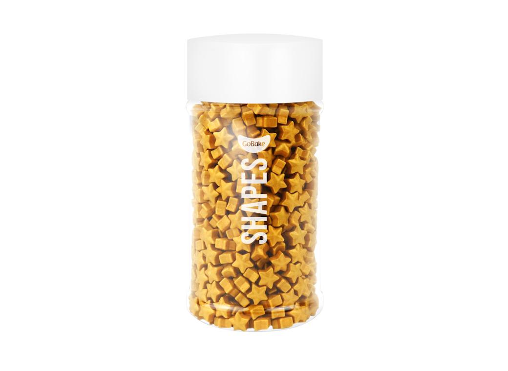 GoBake Gold Stars Shaped Sprinkles