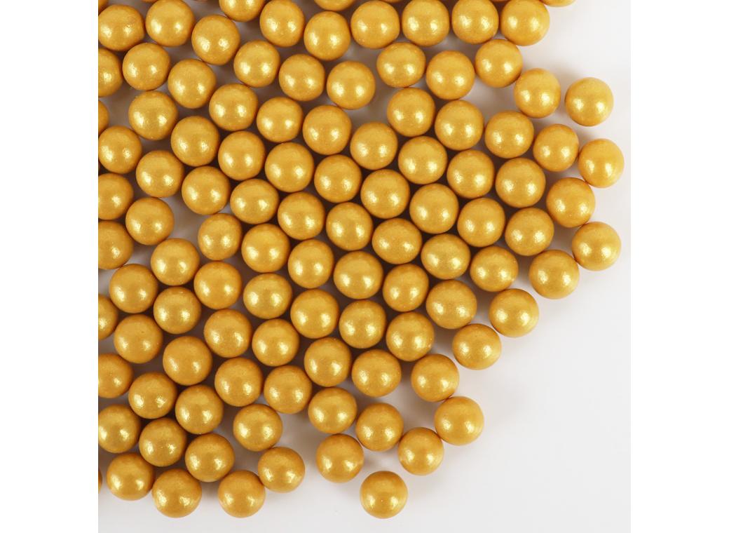 GoBake 7mm Sugar Pearls - Gold