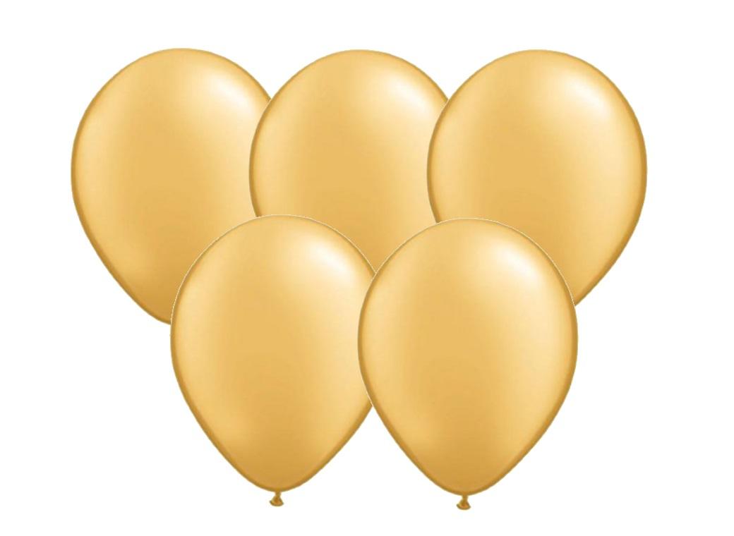 25pk Balloons - Gold