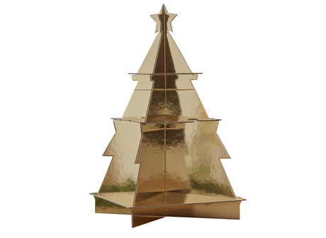 Gold Christmas Tree Treat & Drinks Stand