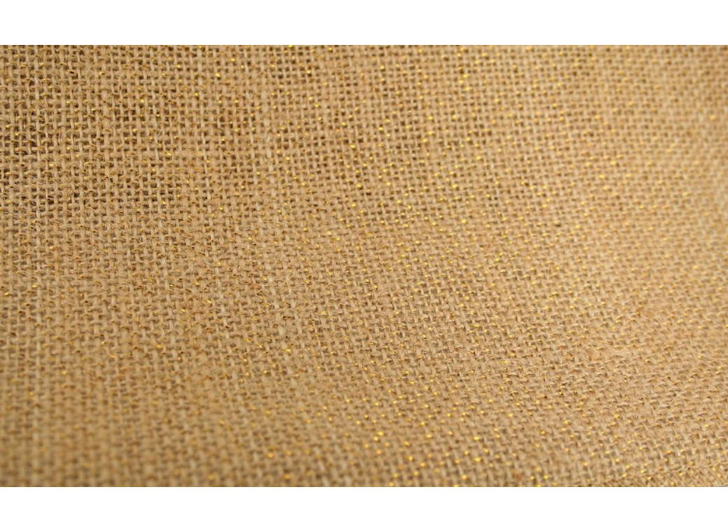 Natural/Gold Burlap Roll 30cm x 4.5m