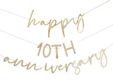 Gold Customisable Anniversary Bunting