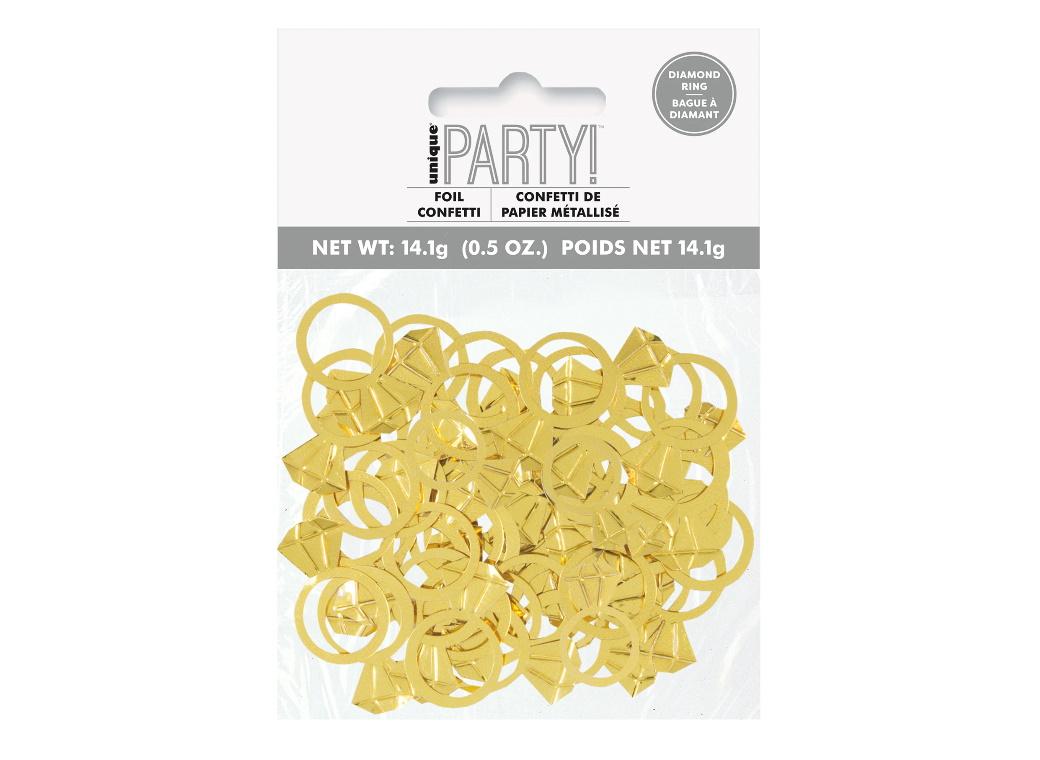 Gold Diamond Ring Confetti Scatters