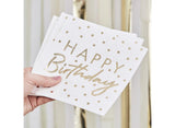 Gold Happy Birthday Napkins 16pk