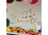 Gold Happy Diwali Banner Set