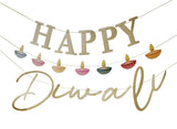 Gold Happy Diwali Banner Set