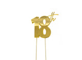 Gold Metal Cake Topper - 18th