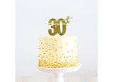 Gold Metal Cake Topper - 30th