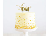 Gold Metal Cake Topper - Awesome Dad