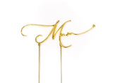 Gold Metal Cake Topper - Mum