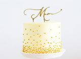 Gold Metal Cake Topper - Mum