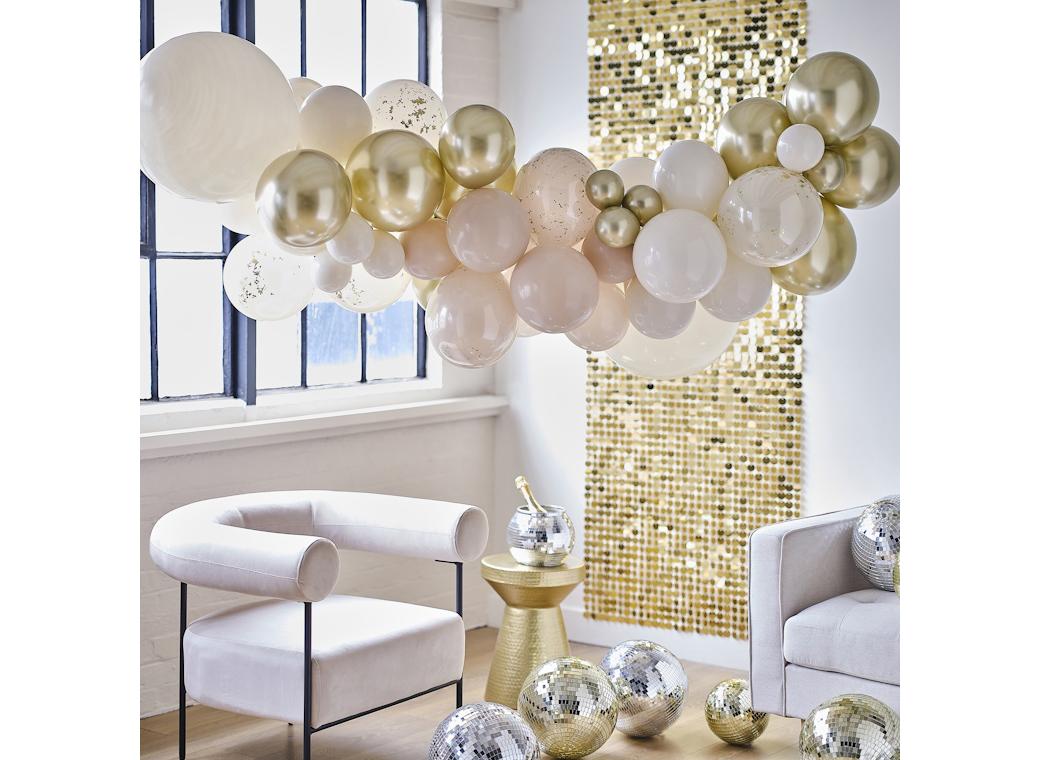 Gold and Neutral Balloon Arch Kit