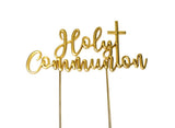 Gold Plated Cake Topper - Holy Communion