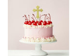 Gold Plated Cake Topper - Cross