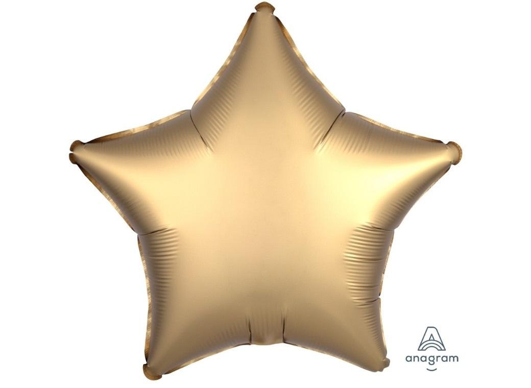 Star Shaped Foil Balloon - Satin Luxe Gold