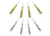 Gold & Silver Fringed Blowouts 8pk