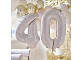 Gold Speckle 40 Foil Balloons