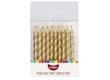 GoBake Twist Candles - Gold 10pk