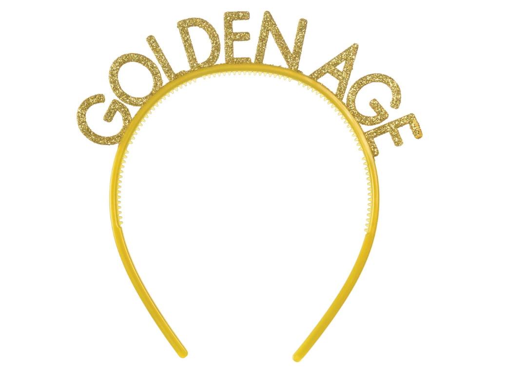 Golden Age Glitter Headbands 6pk