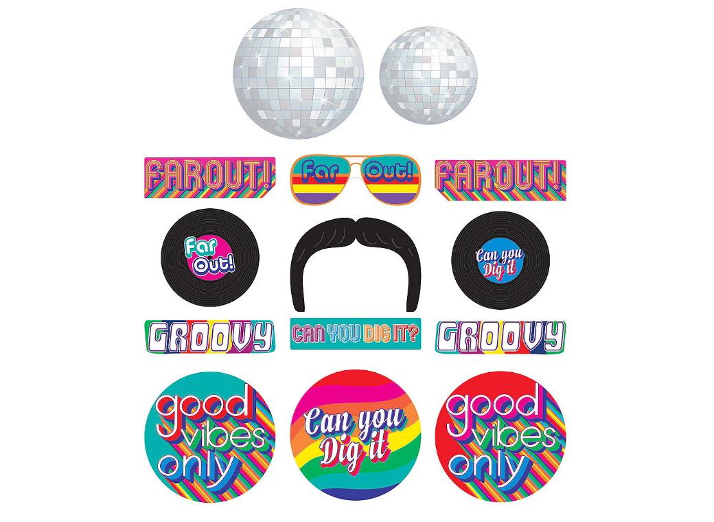 Good Vibes 70's Cutouts 30pk