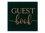 Green Velvet Foiled Wedding Guest Book