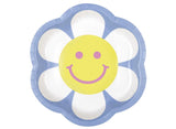 Groovy Birthday Flower Shaped Plates 8pk