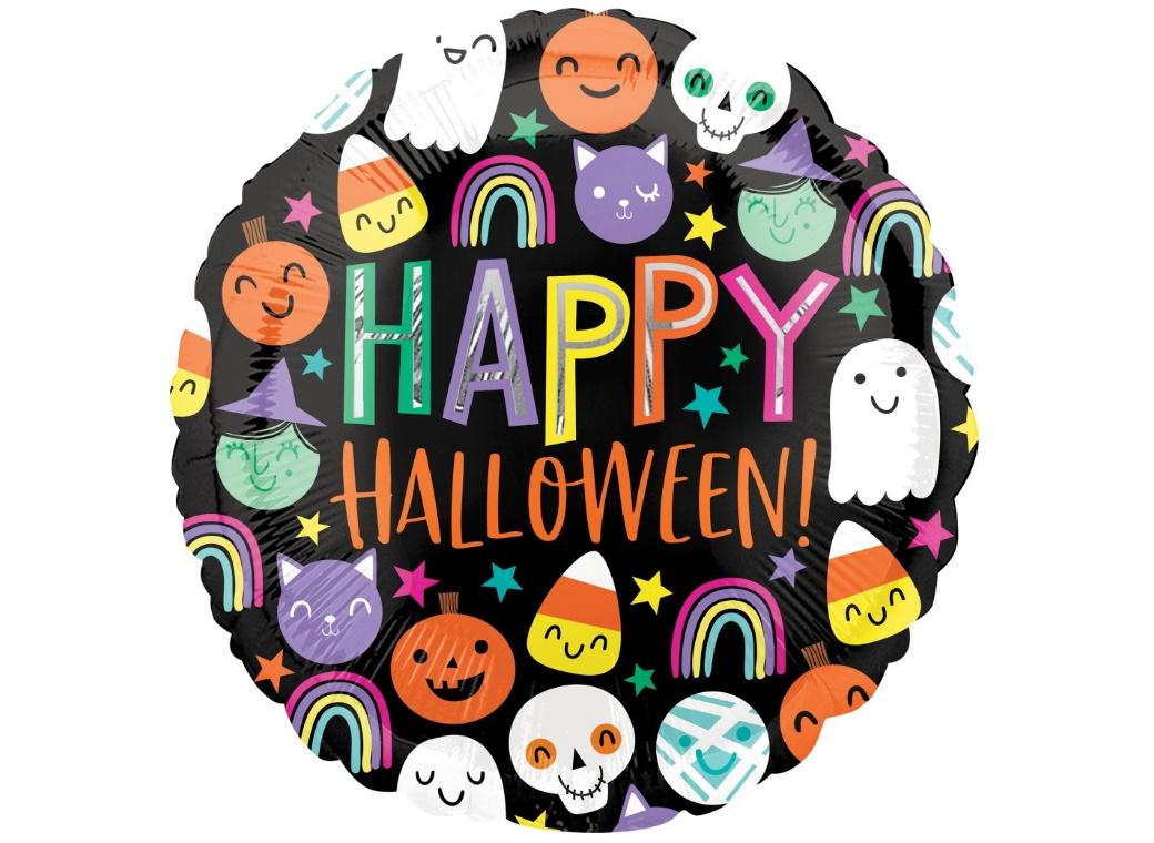 Halloween Happy Faces Foil Balloon