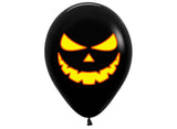 Scary Pumpkin Halloween Balloons 12pk