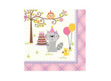 Happi Woodland Girl Lunch Napkins - 16pk