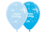 Happy Birthday Balloons Blues 6pk