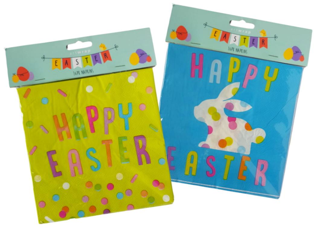 Happy Easter Napkins 16pk