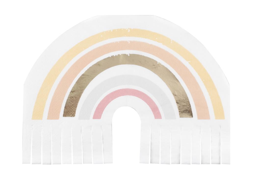 Happy Everything Rainbow Fringe Napkins 16pk