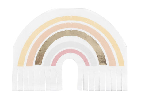 Happy Everything Rainbow Fringe Napkins 16pk