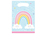 Happy Rainbow Loot Bags 8pk