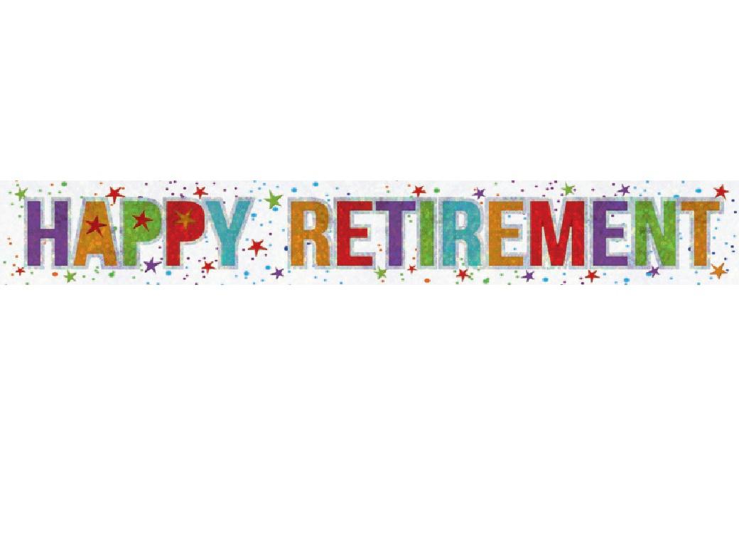 Happy Retirement Foil Banner