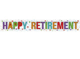 Happy Retirement Foil Banner