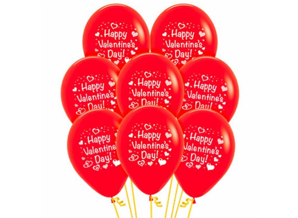 Happy Valentine's Day Balloons 12pk