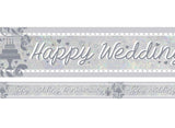 Foil Happy Wedding Anniversary Banner