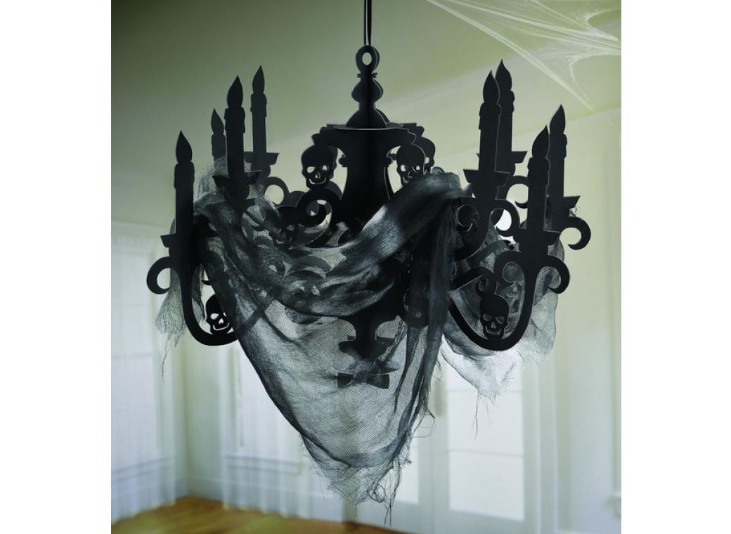 Haunted Mansion Candelabra & Gauze Decoration